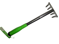 Handharke 5 Zinken, Metall, Mit Kunstoffgriff, Handrechen, Rechen