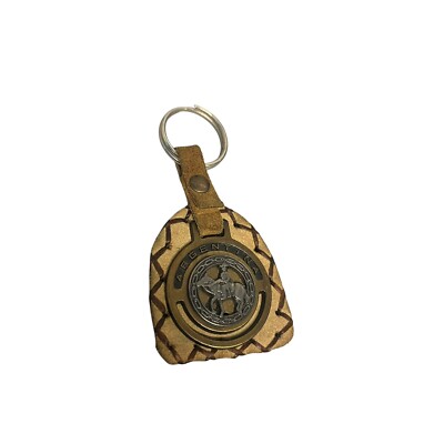 Argentina Man Riding Burro Travel Souvenir Keychain Key Ring