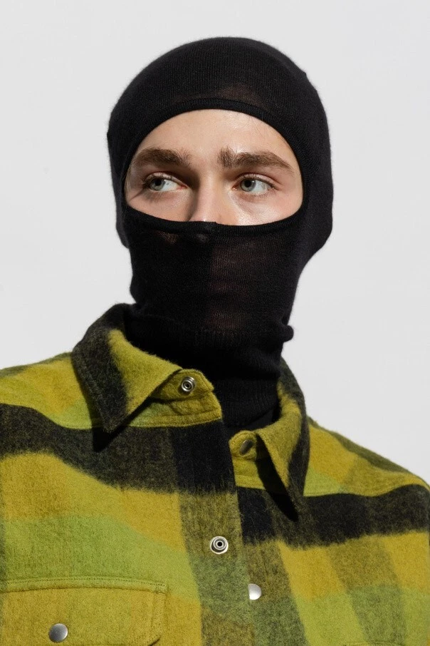 rick owens cashmere balaclava