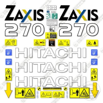 GACKT ステッカー Fits Hitachi 270 Decal Kit Z-Axis Excavator Equipment Decals