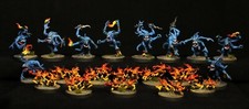 Blue Horrors of Tzeentch painted Warhammer 40k AoS Daemons Chaos Thousand Sons
