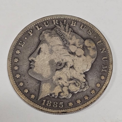 1885 Morgan Silver Dollar 90% Silver Ungraded Raw Coin JKL88