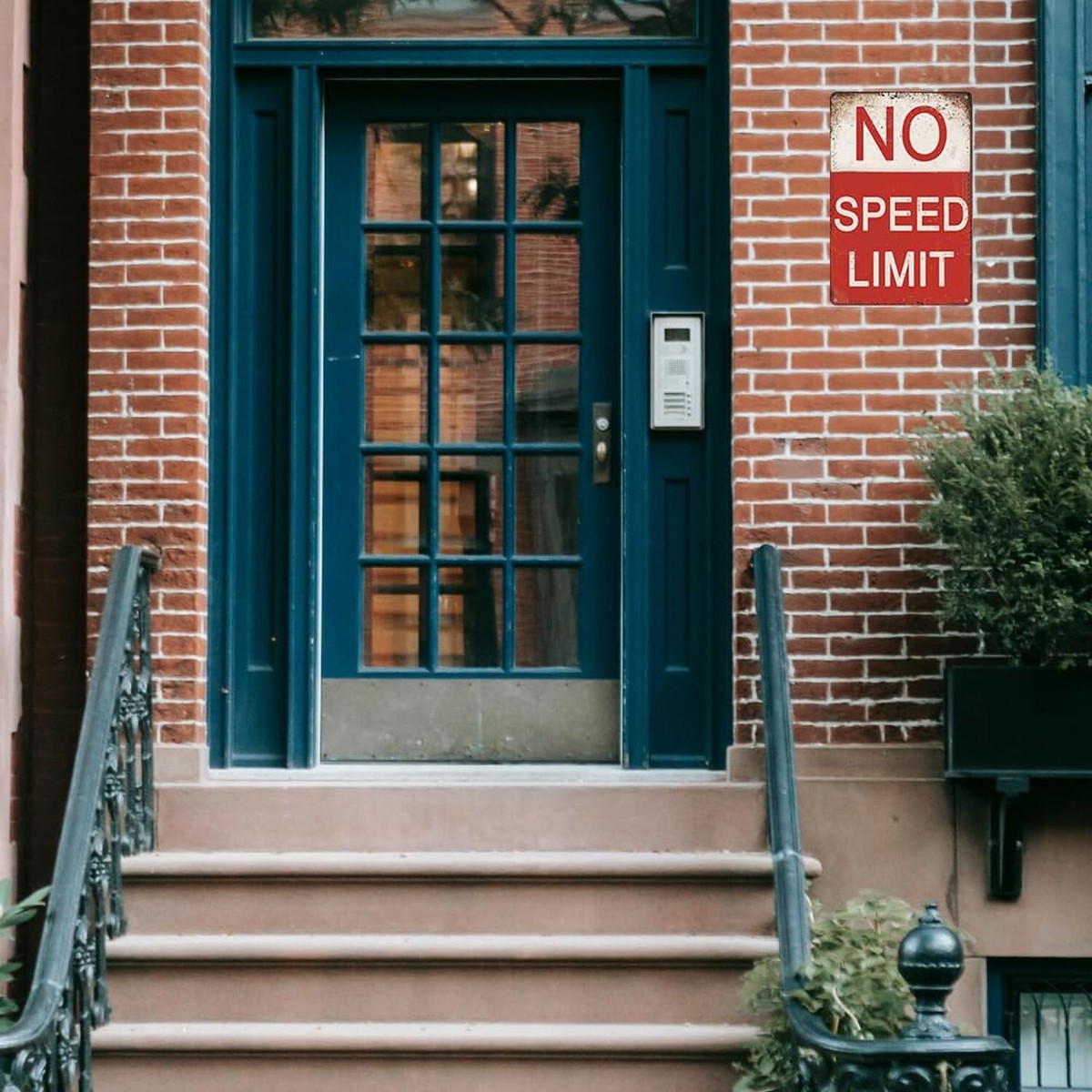 No Speed Limit Sign Vintage Tin Sign No Speed Limit Street