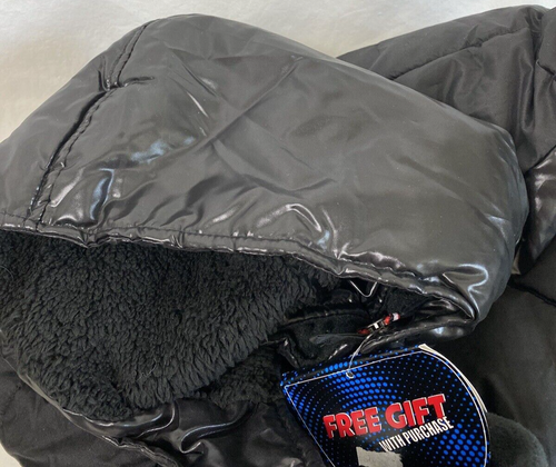 GIACCA INVERNALE BOYS XTREME PICCOLA NERA ISOLATA BUFFER con cappuccio e berretto bonus - Foto 9 di 24