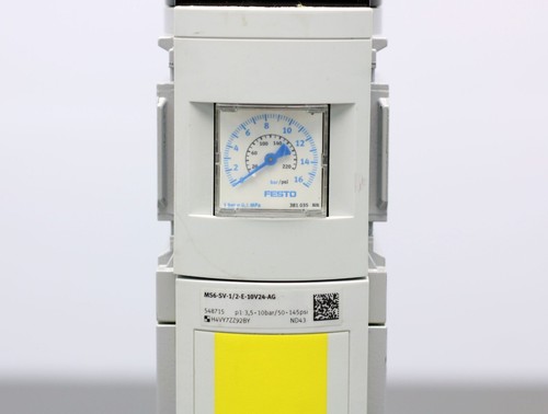 Festo MS6-SV-1/2-E-10V24-AG Pressure Build-Bleed Valve R-R-FTO-KC-2018-1039 - Picture 3 of 4