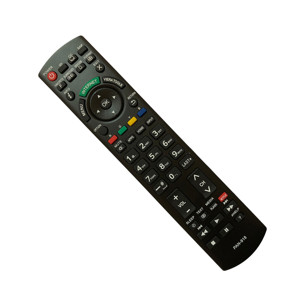 Thumbnail - Ersatz Tv Fernbedienung Für Panasonic Tx-pr50c10 Fernseher