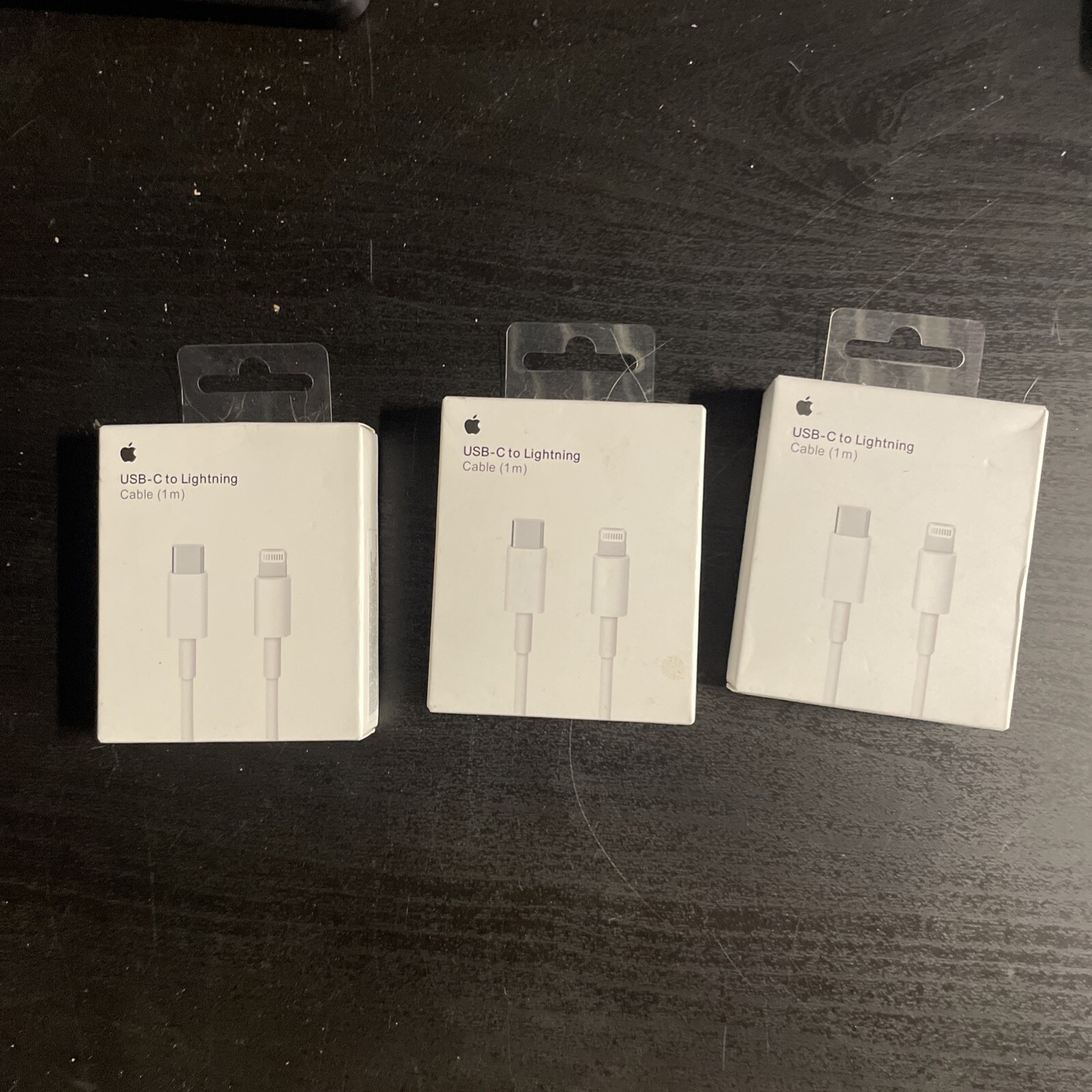 Genuine Apple USB-C to Lightning Cable (1M) OEM Original (3 Pack)-image