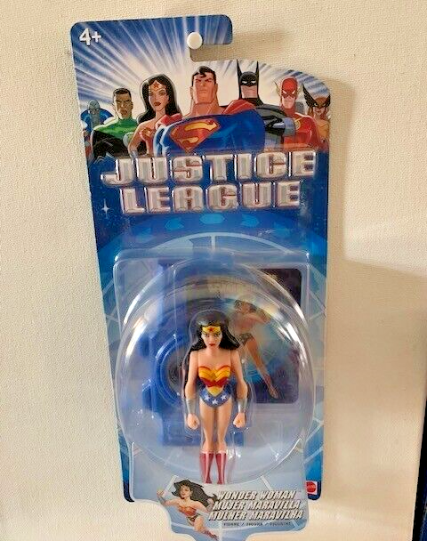 Mattel 2003 DC Universe Justice League Basic Series 5in Wonder Woman w/Base Card