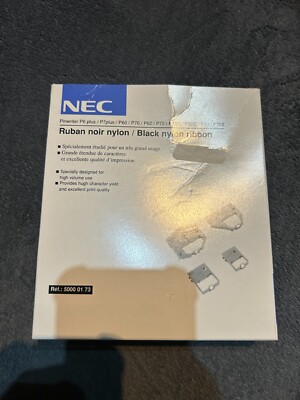 NEC Black Nylon Ribbon Pinwriter P6 Plus P7 (New) Free P+P