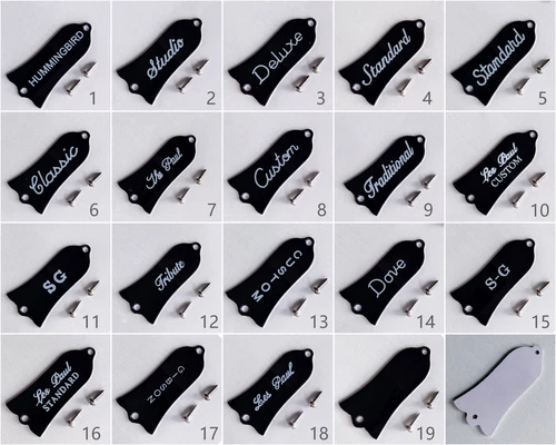 Black Guitar Truss Rod Cover for Gibson Les Paul & SG Guitars Guitar Parts