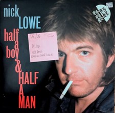 Nick Lowe Half A Boy & Half A Man Vinyl Record 12" VG/VG XX34T