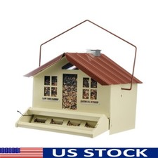 Squirrel Proof Bird Feeder Weight Activated Metal Wild Bird Feeding Station New