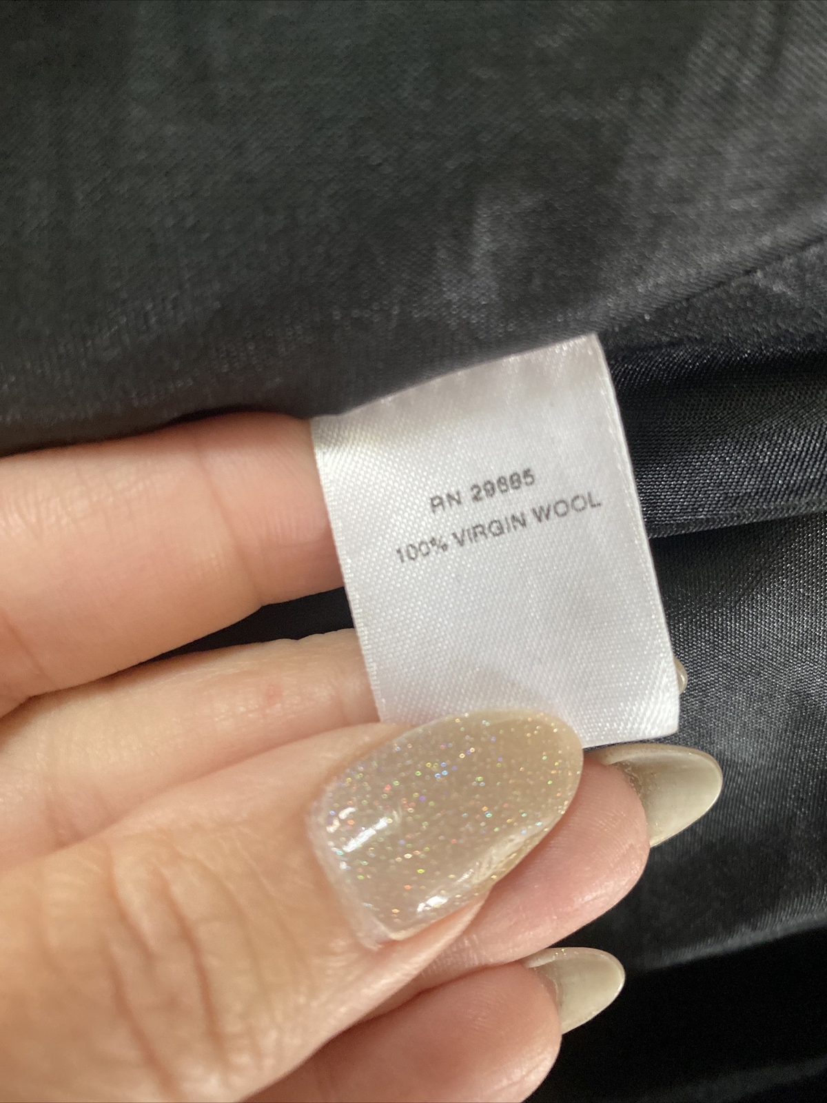 PENDLETON Virgin Wool Charcoal Gray Pin Striped  … - image 7