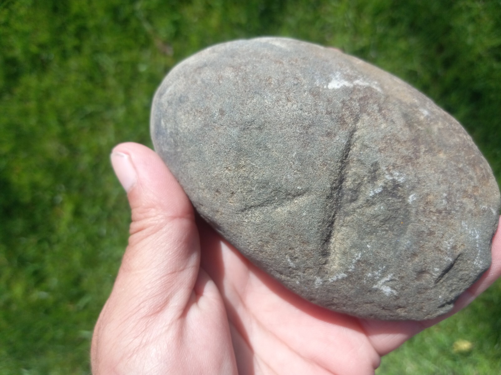 Incised Stone Sharpening Stone ? Native American Indian Artifact