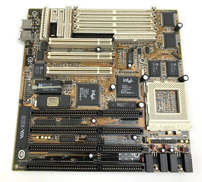 Biostar Mainboard MB-8500TVX Rev: 2.3 - PCI ISA EDO RAM Baby AT Socket 7