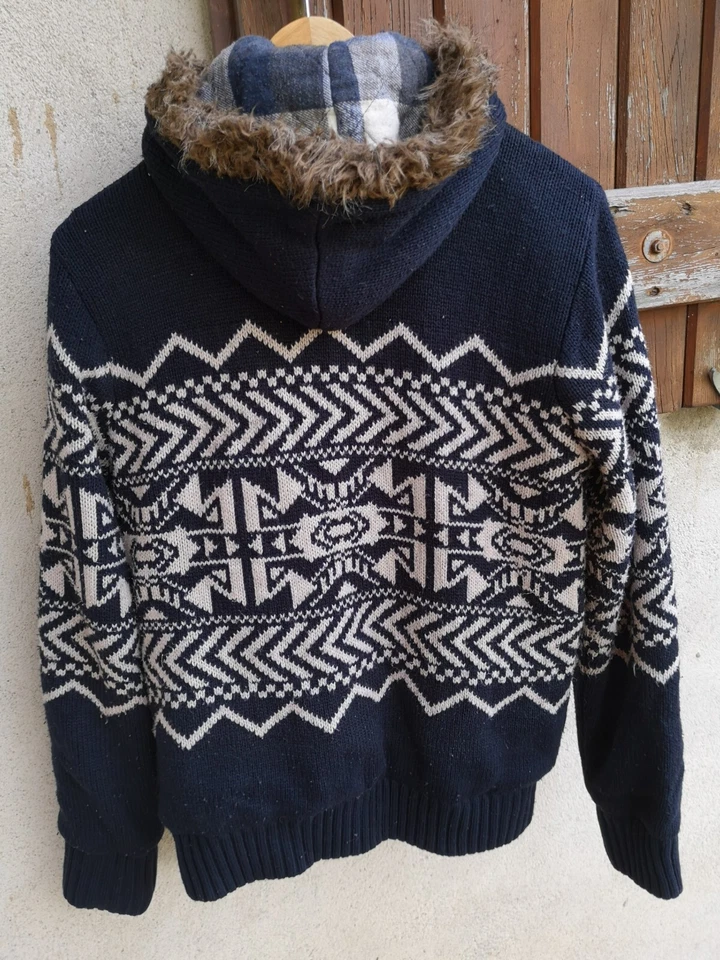 VESTE HOMME AVEC CAPUCHE, EN TRICOT, MEDIUM - Photo 2/4