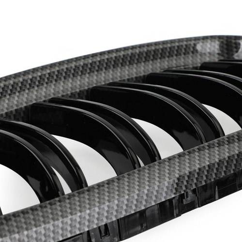 Front Kidney Grill Grilles Carbon Fiber Fit BMW E90/E91 LCI 3 Series 2008-2012 A - Picture 8 of 12