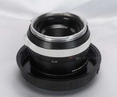 Gd Condition * Tessar 50mm f2.8 f Contarex Black Carl Zeiss