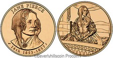 First Lady Jane Pierce Bronze Medal US Mint 2010