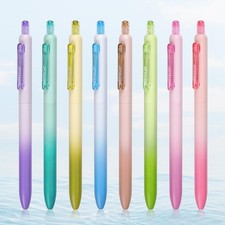 WRITECH Gel Pens Fine Point 0.5mm Multicolor Juice Color 8ct