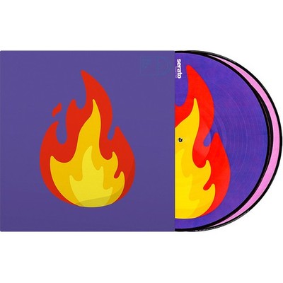 Serato - Emoji ''Flame/Record'' 2x12'' Picture Control Vinyl Blue / Violet