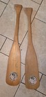 Nice vintage 19 Th annual family outdoor show Coca Cola Wooden canoe ores 1981  — photo 1