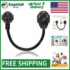 NEMA 10-30P to 14-30R Dryer Adapter Cord, 1.5FT   Heavy-Duty Safety Assurance
