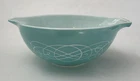 Vintage Pyrex Promotional Turquoise Scroll Cinderella Bowl 2 1/2 QT 443 USA MADE
