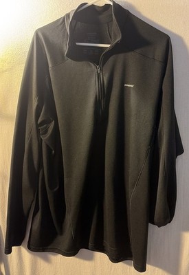 Patagonia Mens XL Black Quarter Zip Pullover Fleece Performance Jacket