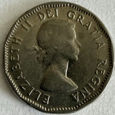 1956 Canada Five Cents/5c/Beaver/Queen Elizabeth the Second/II/Coin/Ex++/F27