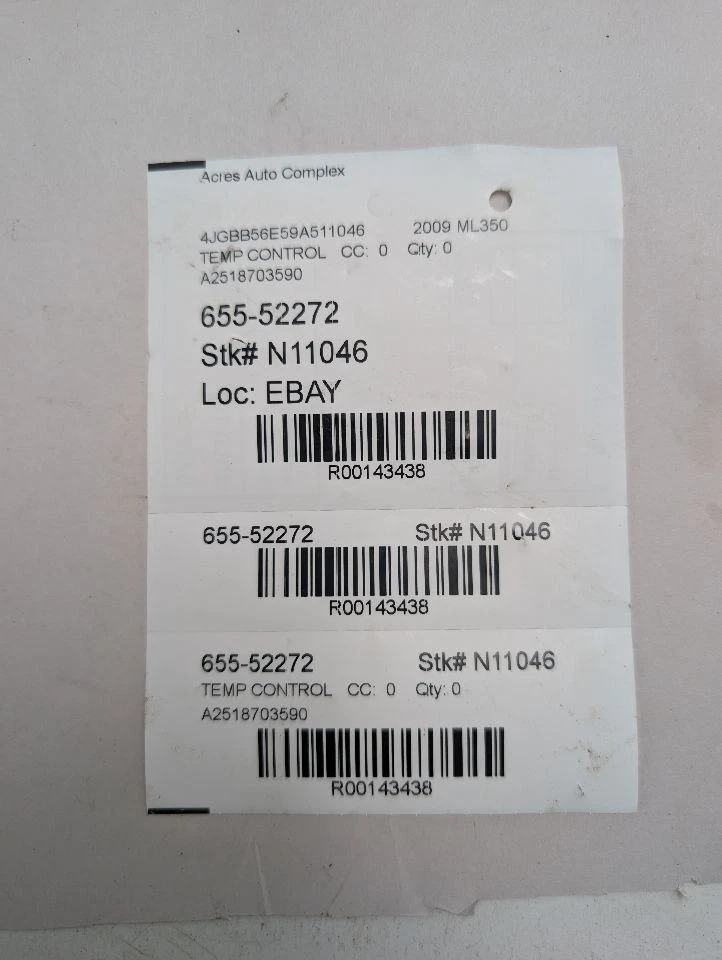 Control de temperatura 164 tipo GL350 delantero compatible con 09-11 MERCEDES CLASE GL 143438 Foto 4 de 4