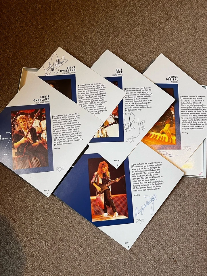 FM British Rock Band. Let Love Be The Leader 7” Box Set. Autographed Band Pics. - Image 4 of 4