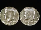 1982-P and D Kennedy Half Dollars (2 coins) AU+. Free Shipping!