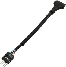 2 PCS USB 3.0 20 Pin Female To USB 2.0 9 Pin Male Motherboard Adapter Cable