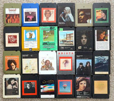 70's Singer-Songwriter Vocals Soft Rock EZ Listening 8-Track Tape Lot of 24.