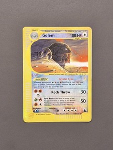 Pokémon Card Golem Skyridge 148/144 Reverse Eng LP - Crystal Type
