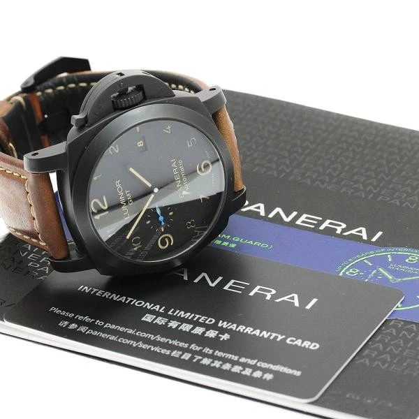Panerai — Officine Panerai Luminor 1950 PAM01441 45mm Ti Black Dial Automatic Watch #C1898