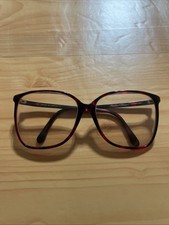 Vintage Ashley Stewart 01 31 Tortoise Oversized Oval Sunglasses FRAMES ONLY Red
