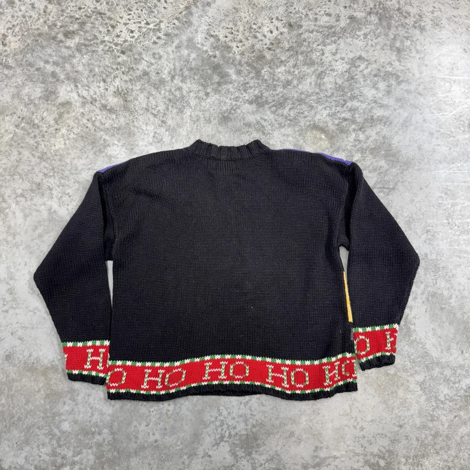 Suéter Vintage Reliquia Coleccionables Mujer XL Navidad NYC Taxi Santa Años 90 Foto 4 de 4