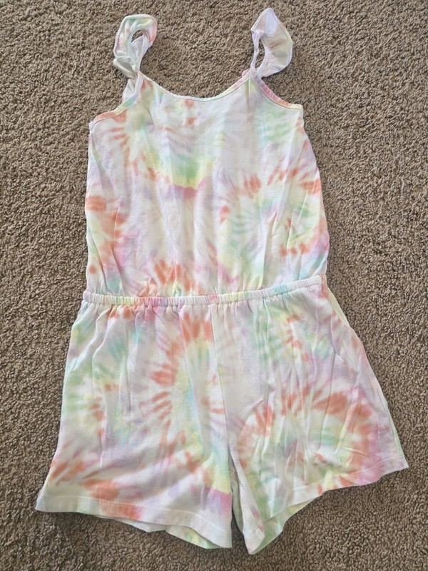 Girls One-Piece Romper. Size 10/12. Children's Place Brand. Tye-Dye. Sleeveless