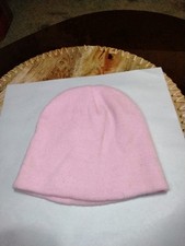 Solid Pink Youth Size Stocking Cap Beanie Hat