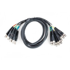 MC-08 8-Fach Multicore 3m XLR-Female XLR-Male Schwarz Multicorekabel