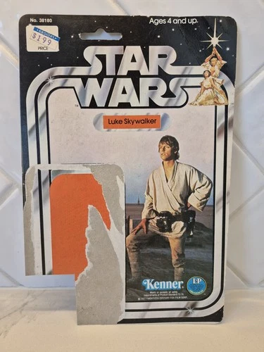Vintage Kenner Star Wars Luke Skywalker 12 Back 12c Cardback 1977