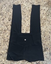 Lululemon Ankle Leggings Black Women’s Size 4 Nylon Spandex Yoga Athleisure