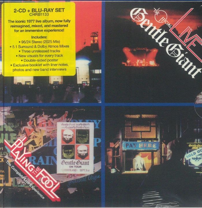 GENTLE GIANT - Playing The Fool: The Complete Live Experience - 2xCD + Blu-ray