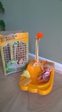 old  bath shower set with 5 inch vintage baby doll