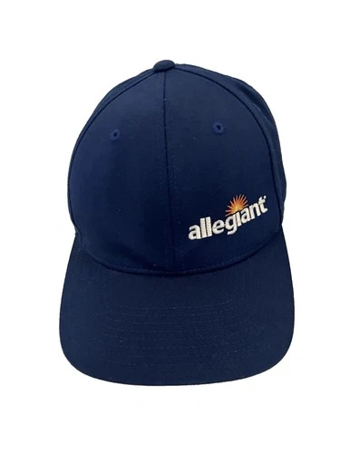 Allegiant Airlines G4 Employee Navy Blue Adjustable Baseball Hat Size L/XL - product listing photo