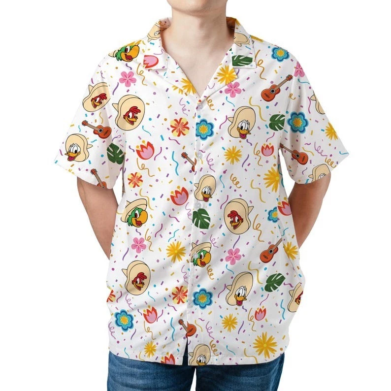 Unisex Three Caballeros Hawaiian Shirt