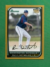 2008 Bowman Baseball Gold Parallel #207 Ross Detwiler RC