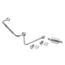 Edelbrock Thunder Series Avs Carburetor Chrome Dual Fuel Feed Line With Edelbrock Thunder Series Avs Carburetor Chrome Dual Fuel Feed Line With